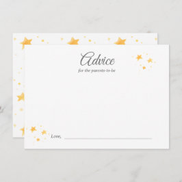 Twinkle Twinkle Ratschläge für Kinderdusche Begleitkarte