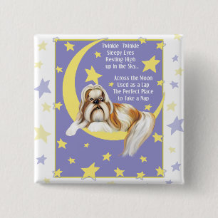 Twinkle Twinkle Shih Tzu Button