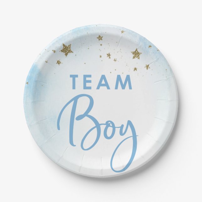 Twinkle Twinkle Team Boy Gender Reveal Teller (Vorderseite)