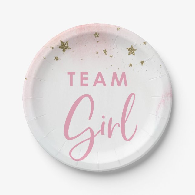 Twinkle Twinkle Team Girl Gender Reveal Teller (Vorderseite)
