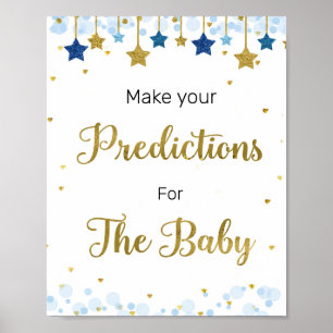 Twinkle Twinkle Vorhersagen für Babyzeichen Poster