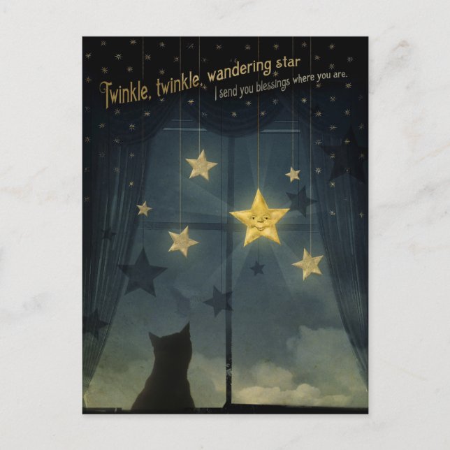 Twinkle, Twinkle, Wanderstar Postkarte (Vorderseite)