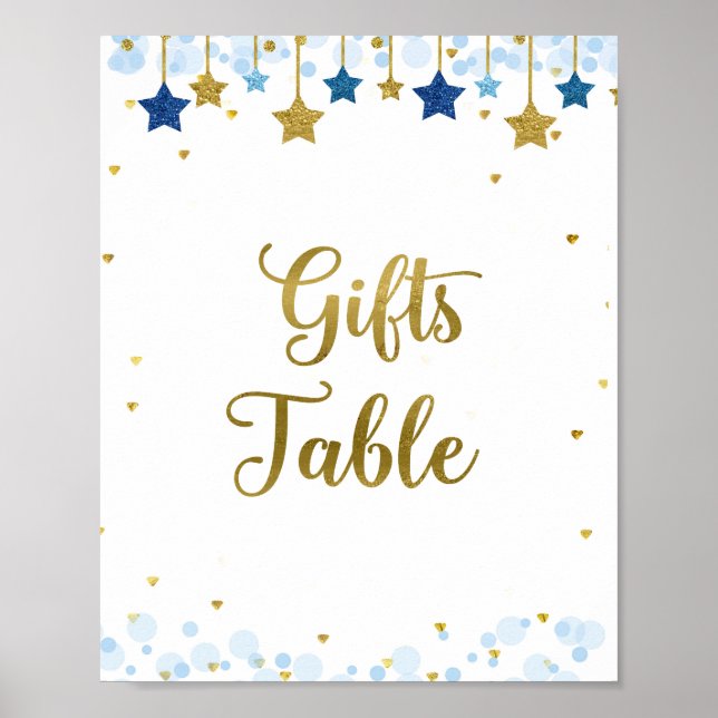 Twinkle Twinkle Wasserfarbe gibt Tafelzeichen Poster (Vorne)