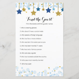 Twinkle Twinkle Watercolor Finden Sie das Gast-Spi