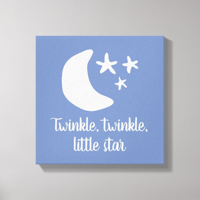 Twinkle winzige kleine Star Kinderzimmer Leinwand  (Vorderseite)