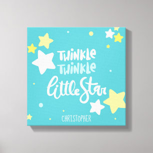 Twinkle winzige kleine Sterne Kinderzimmer Wand Le Leinwanddruck