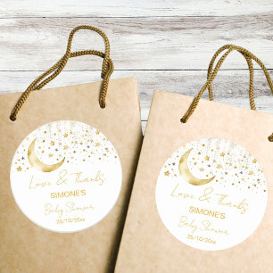 Twinkle winzige kleine Sternendusche Gefallen Runder Aufkleber