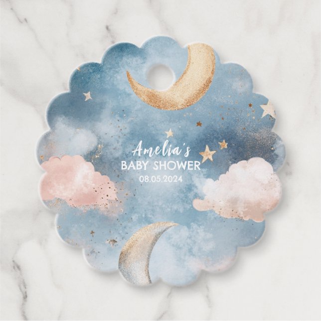 Twinkle winzige Niedliche Kinderdusche Geschenkanhänger (Vorderseite)