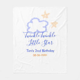 Twinkle winziger kleiner Star Geburtstag lila oran Fleecedecke