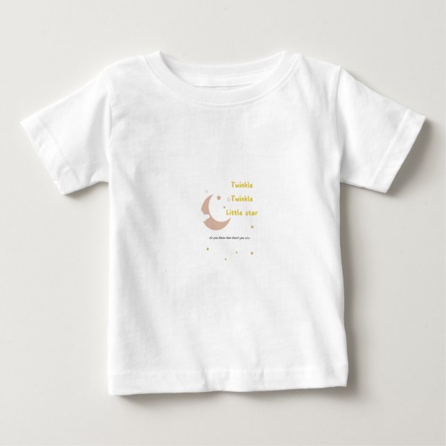 Twinkle winziger Stern Baby T-shirt (Vorderseite)