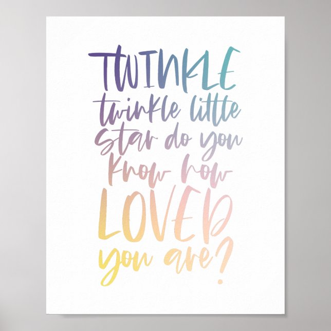 Twinkle winziger Stern Poster (Vorne)