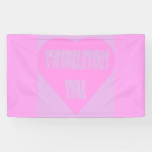 Twinkle Zehen Tina Pink und Lila Pastellfarben Her Banner