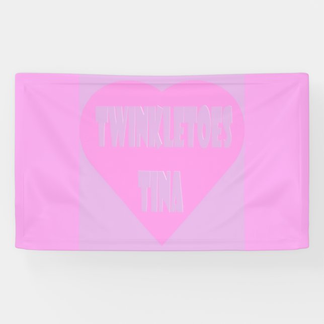 Twinkle Zehen Tina Pink und Lila Pastellfarben Her Banner (Horizontal)