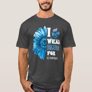 TwinkleHerz Sonnenblume ich trage Blau für als Awa T-Shirt