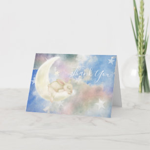 Twinkles Baby Bunny Sweet Dreams Himmel und Wolk Dankeskarte
