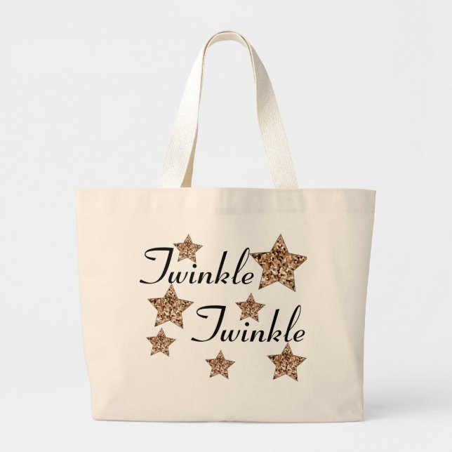 Twinkletwinkle-Stern-Tasche Jumbo Stoffbeutel (Vorne)