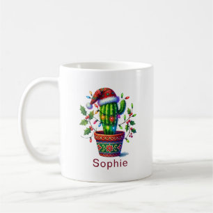 Twinkling Cactus Christmas Kaffeetasse