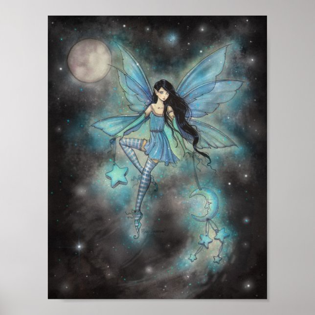 Twinkling Dezember Fairy Fantasy Art Poster (Vorne)