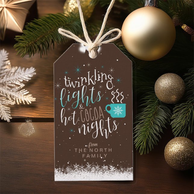 Twinkling Lights Hot Cocoa Nights ID593 Geschenkanhänger (Von Creator hochgeladen)