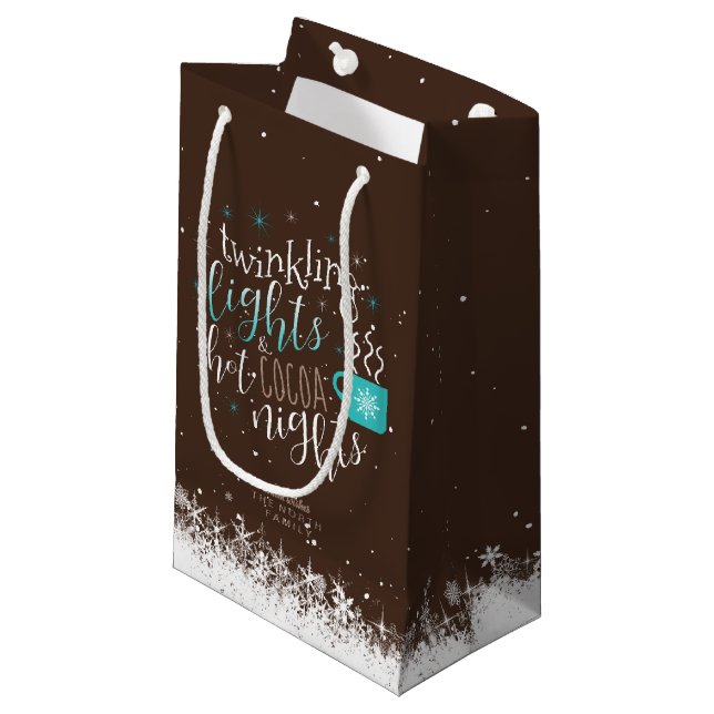 Twinkling Lights Hot Cocoa Nights ID593 Kleine Geschenktüte (Vorderseite Schrägansicht)