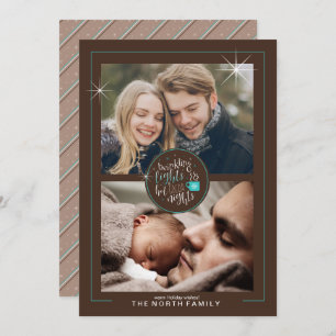 Twinkling Lights Hot Cocoa Nights Zwei Foto ID593 Einladung