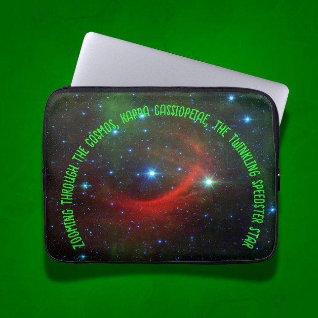Twinkling Speedster Star Kappa Cassiopeiae | Laptopschutzhülle (Von Creator hochgeladen)