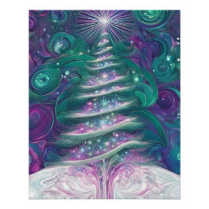 Twinkling Weihnachtsbaum Poster