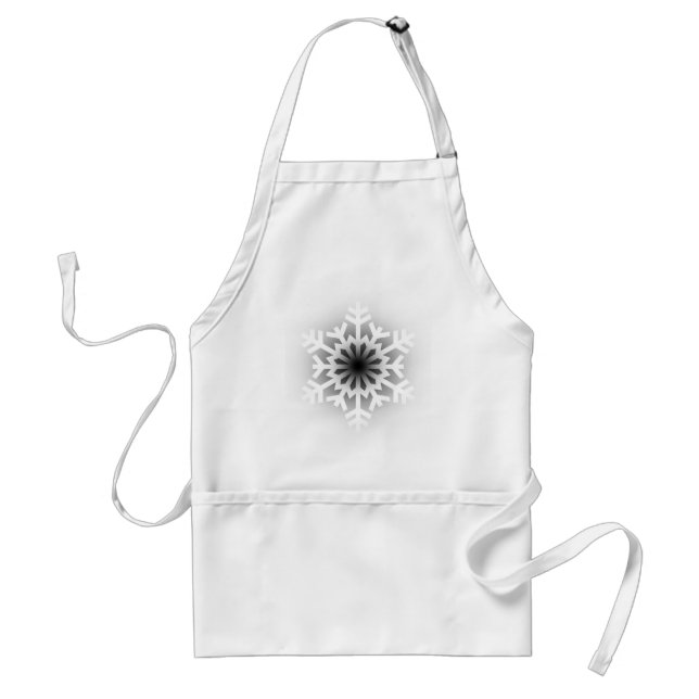 Twinkling White Snowflake Schürze (Vorne)