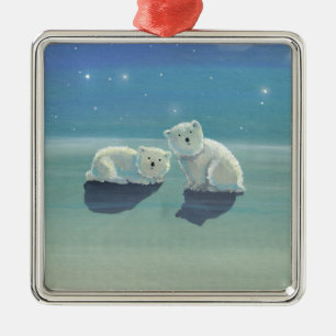 Twinkling Winter Polar Bären Weihnachtsschmuck