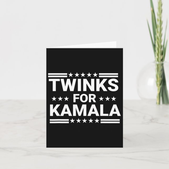 Twinks für Kamala Harris 1 Karte (Vorderseite)
