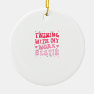 Twinning mit meiner Arbeit Bestie Spirit Week Best Keramik Ornament