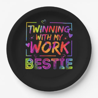 Twinning mit meiner Arbeit Bestie Spirit Week Best Pappteller