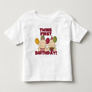 Twins 1. Geburtstag - Jungen T - Shirt und Geschen