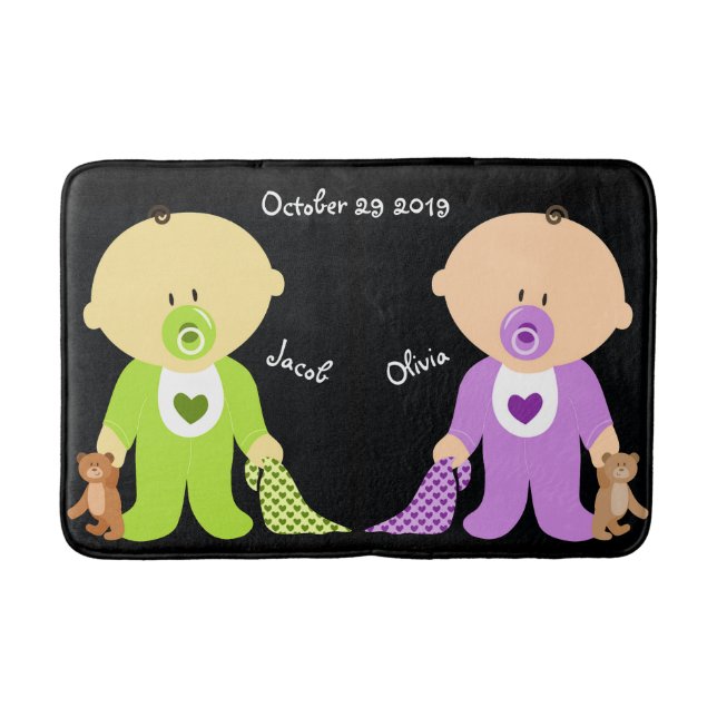 Twins Baby Bath Mat Badematte (Vorderseite)