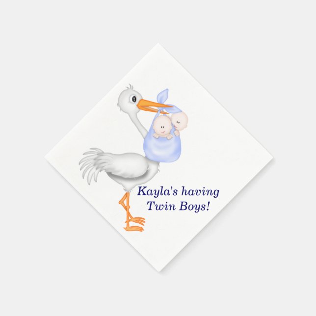 Twins Baby Duschpapier Napkins Serviette (Ecke)