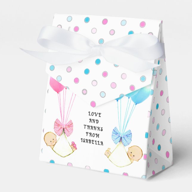 Twins Baby Showdown Vielen Dank Geschenkschachtel (Vorderseite)