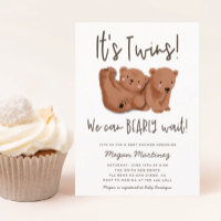 Twins Bear Baby Dusche