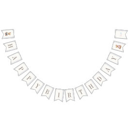 Twins Beary First Happy Birthday Wimpelkette