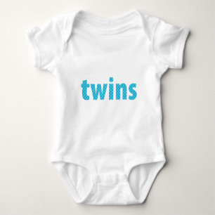 TWINS COLLECTION - Jungen {aqua} Baby Strampler