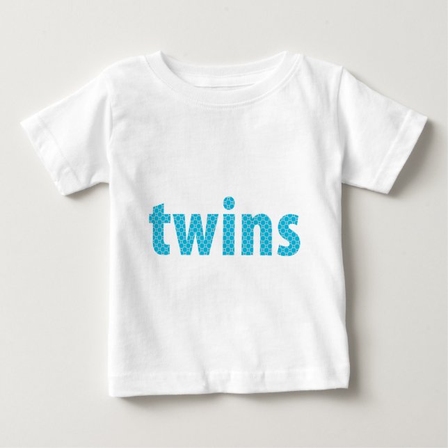 TWINS COLLECTION - Jungen {aqua} Baby T-shirt (Vorderseite)