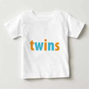 TWINS COLLECTION - Jungen {Orange + aqua} Baby T-shirt