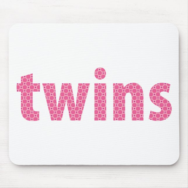 TWINS COLLECTION - Mädchen {pink} Mousepad (Vorne)