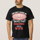 Twins dad T-Shirt<br><div class="desc">The father of twins must be a strong dad, friend and husband to the mother or mom of the baby or children, for the birth, Father's Day, this is a great gift idea for parents, pregnant.</div>
