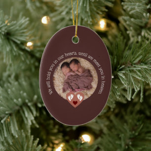Twins Fehlwagenbaby Loss Memorial Stillgeborene Keramik Ornament