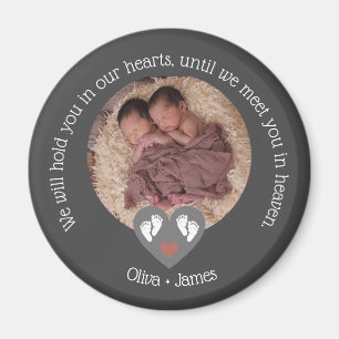 Twins Fehlwagenbaby Loss Memorial Stillgeborene Magnet