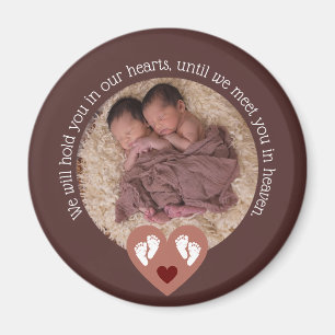Twins Fehlwagenbaby Loss Memorial Stillgeborene Magnet