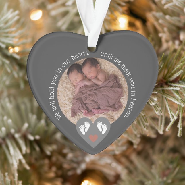Twins Fehlwagenbaby Loss Memorial Stillgeborene Ornament (Baum)