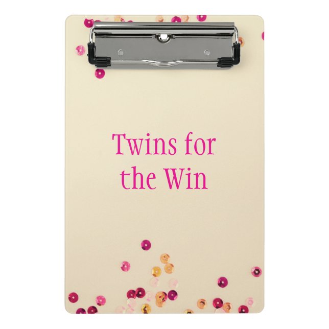 Twins für die Win Multicolored Mini Klemmbrett (Vorderseite)