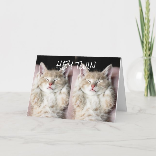 **TWINS FÜR MEINE ZWEI** AM **GEBURTSTAG** KARTE (Vorderseite)