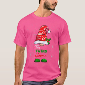Twins Gnome Familie Matching Weihnachten Funny Paj T-Shirt